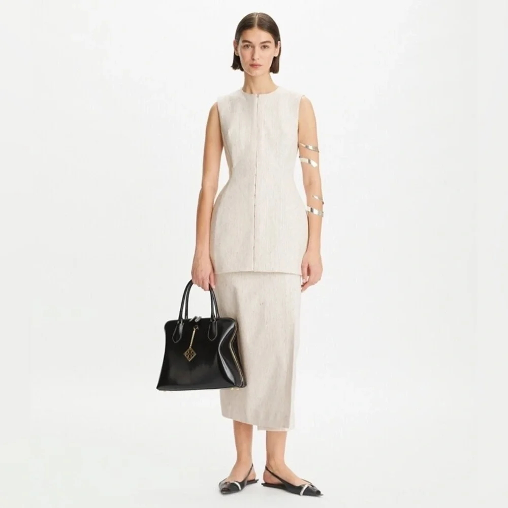 New Tory Burch Hook and Eye Tunic Dress - Picture 2 of 13